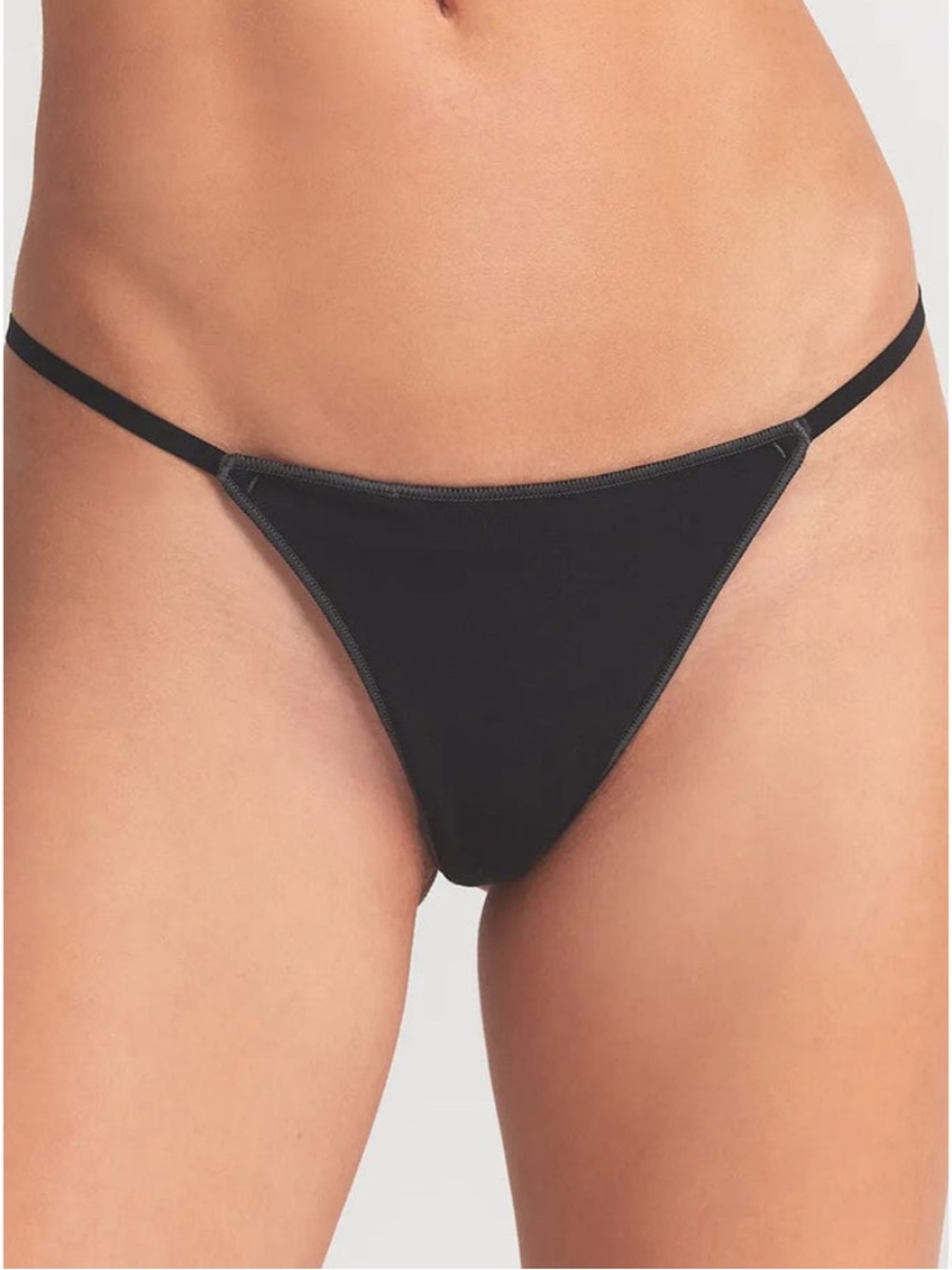 🖤 SKIMS Lightweight Cotton String Thong | Soot Tonal | L | NWT 🏷️